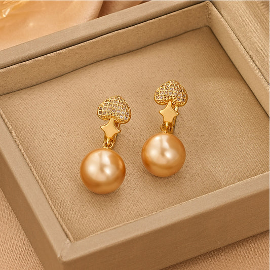 2024 Hot Pearl Earrings: Retro, High-End Heart Shape, Wholesale